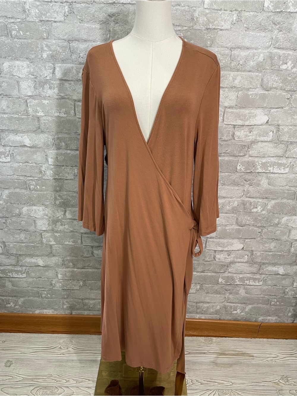 Caden Lane Bamboo Knit
Maternity Robe Terracotta